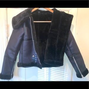 WMNS Aviator coat BLACK SIZEL